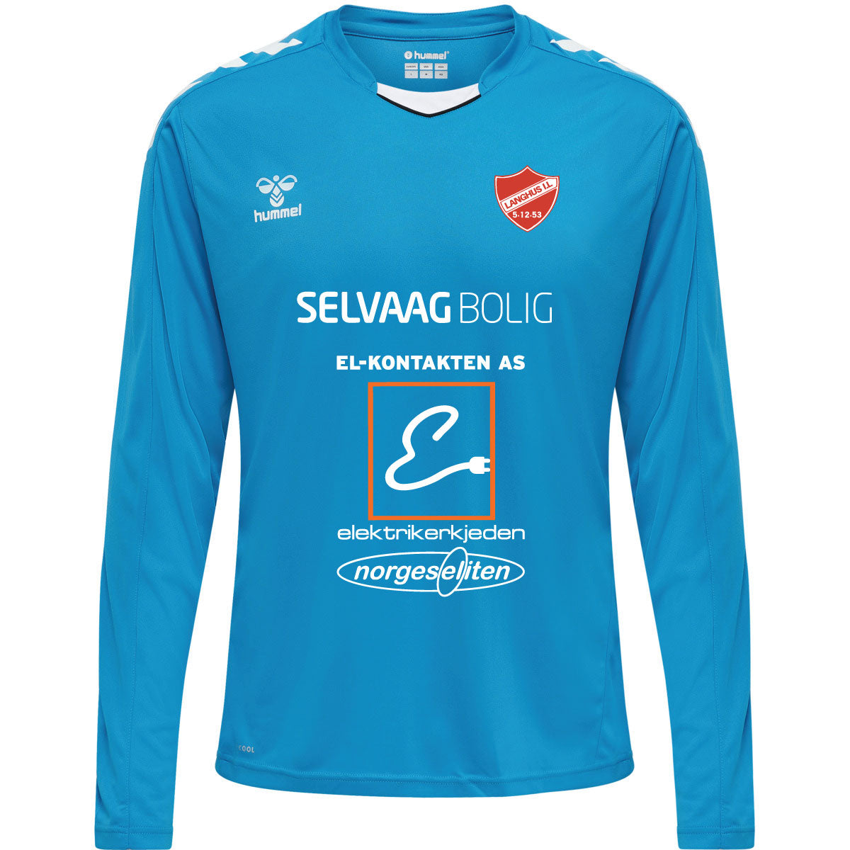 hmlCORE XK POLY JERSEY L/S KIDS BLUE DANUBE