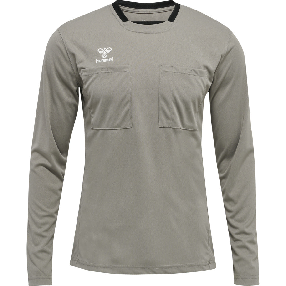 hmlREFEREE CHEVRON JERSEY L/S STEEPLE GRAY