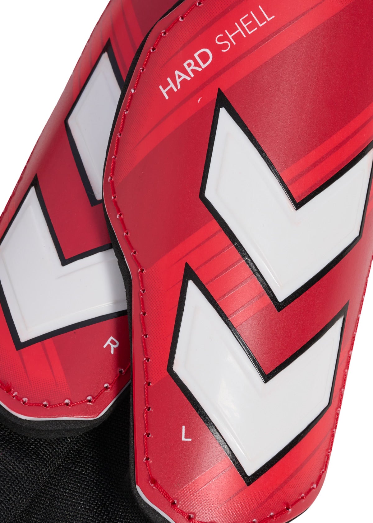 HMLSHIN GUARDS HARD SHELL POMPEIAN RED