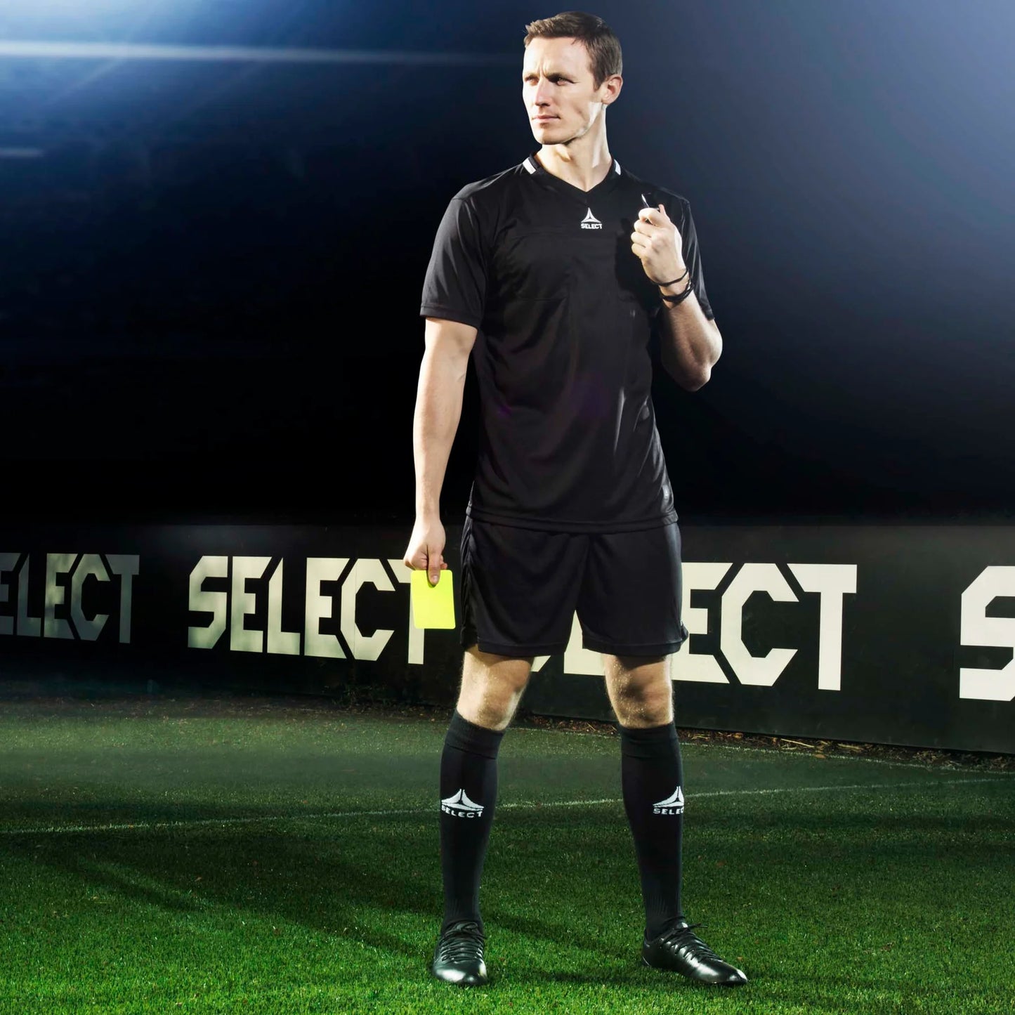 Referee shirt S/S v21 black/black