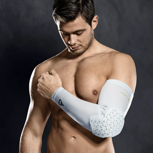 Compression elbow support long 6652 white