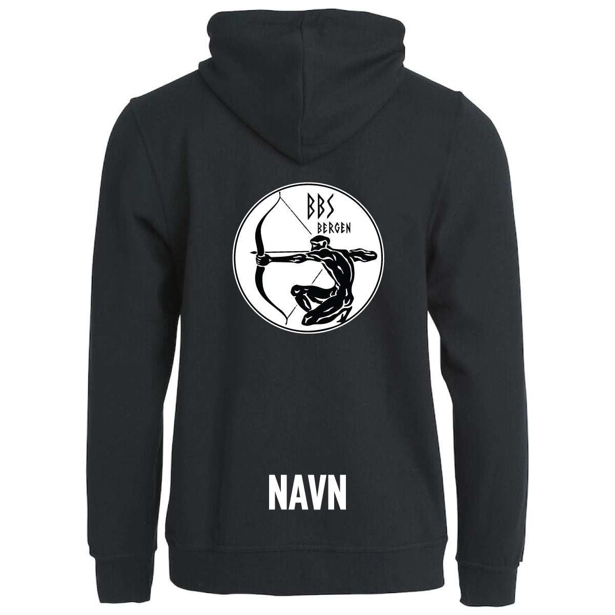Bergen Bueskyttere Hettejakke Sort