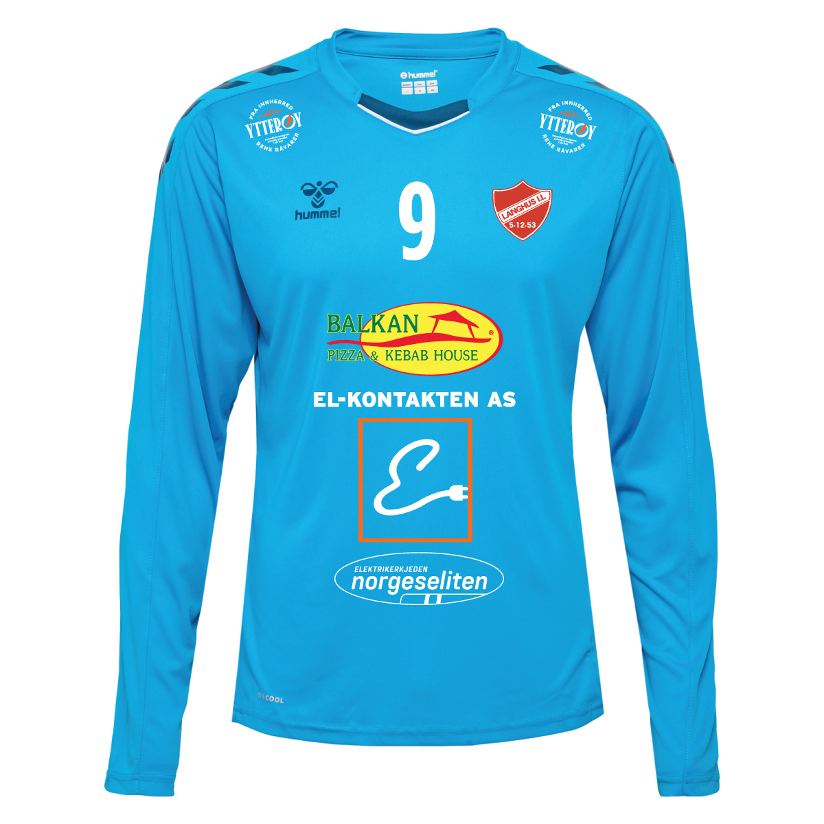 hmlCORE XK POLY JERSEY L/S BLUE DANUBE