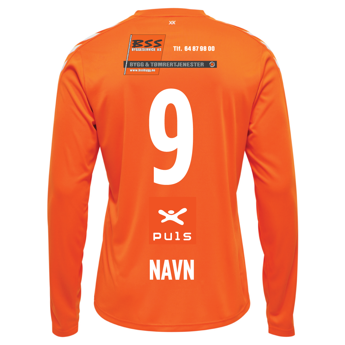 hmlCORE XK POLY JERSEY L/S KIDS ORANGE TIGER