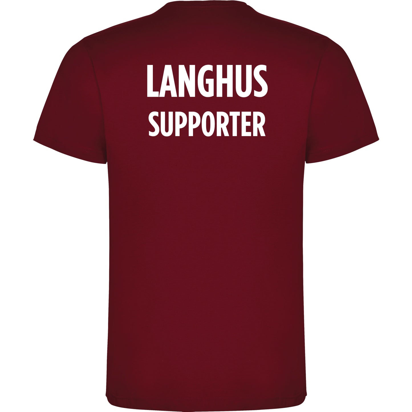 Langhus IL T-skjorte Burgunder
