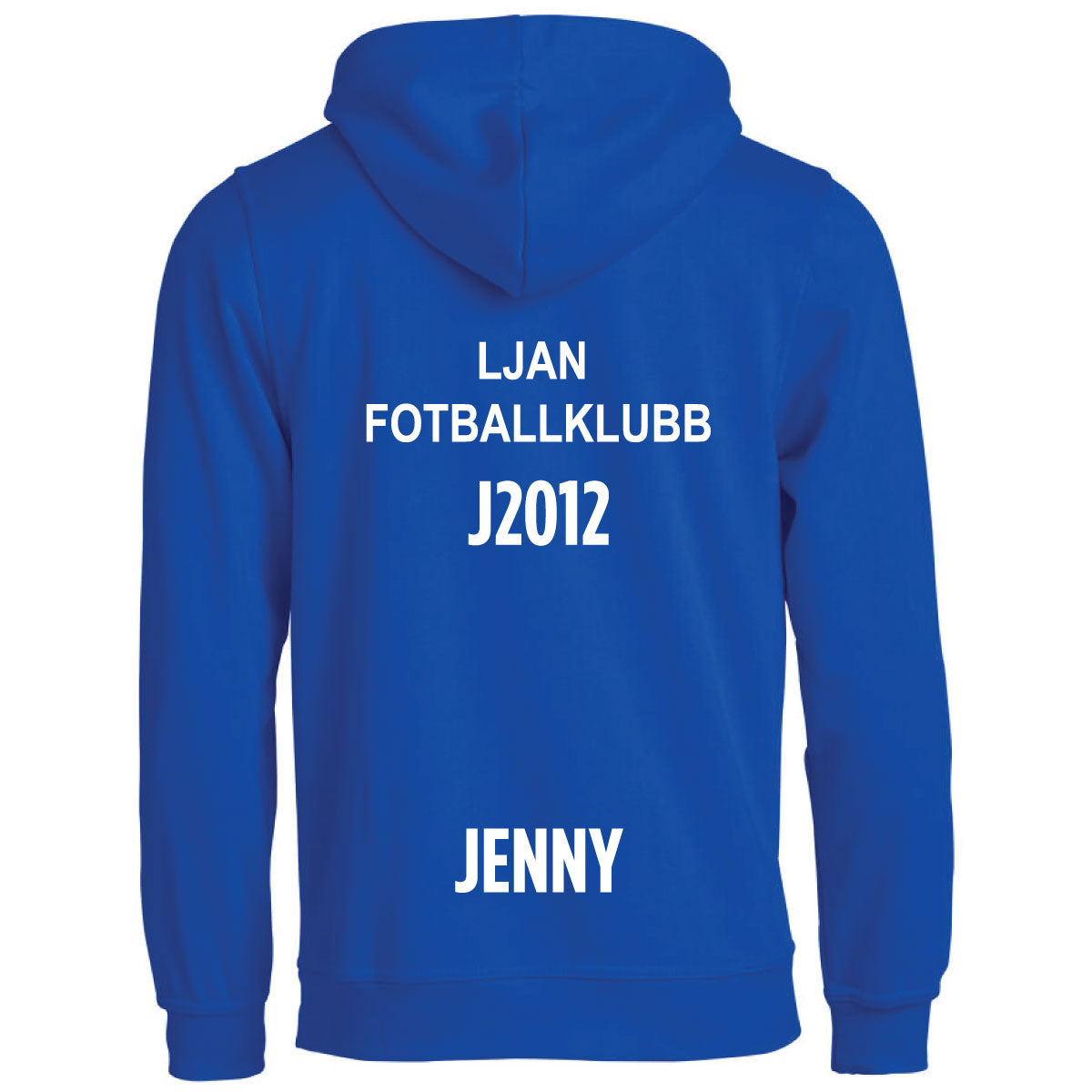Ljan Fotballklubb hettegenser blå