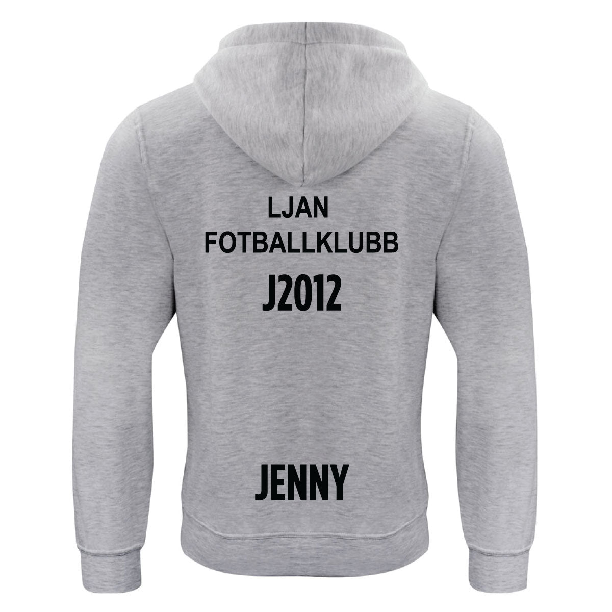 Ljan Fotballklubb hettegenser grå