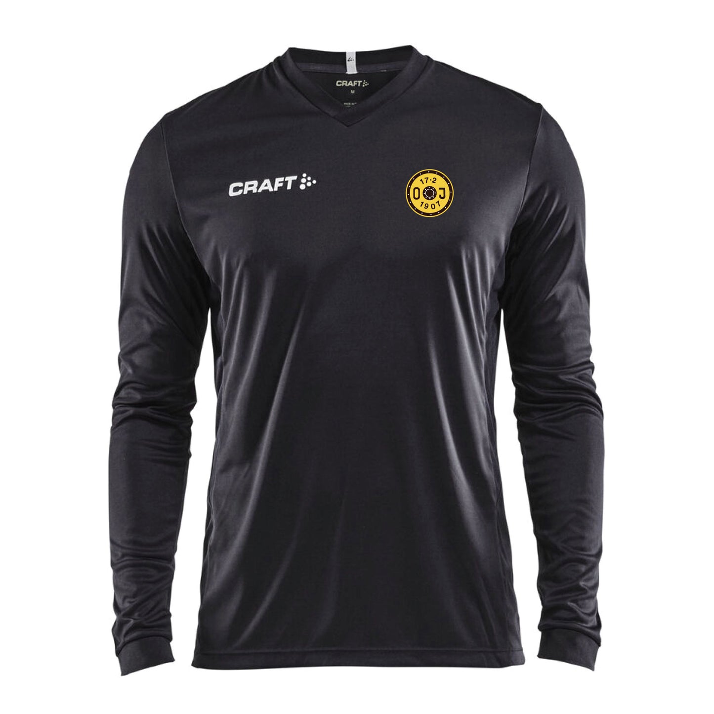 Squad Go Jersey Solid LS Jr Black