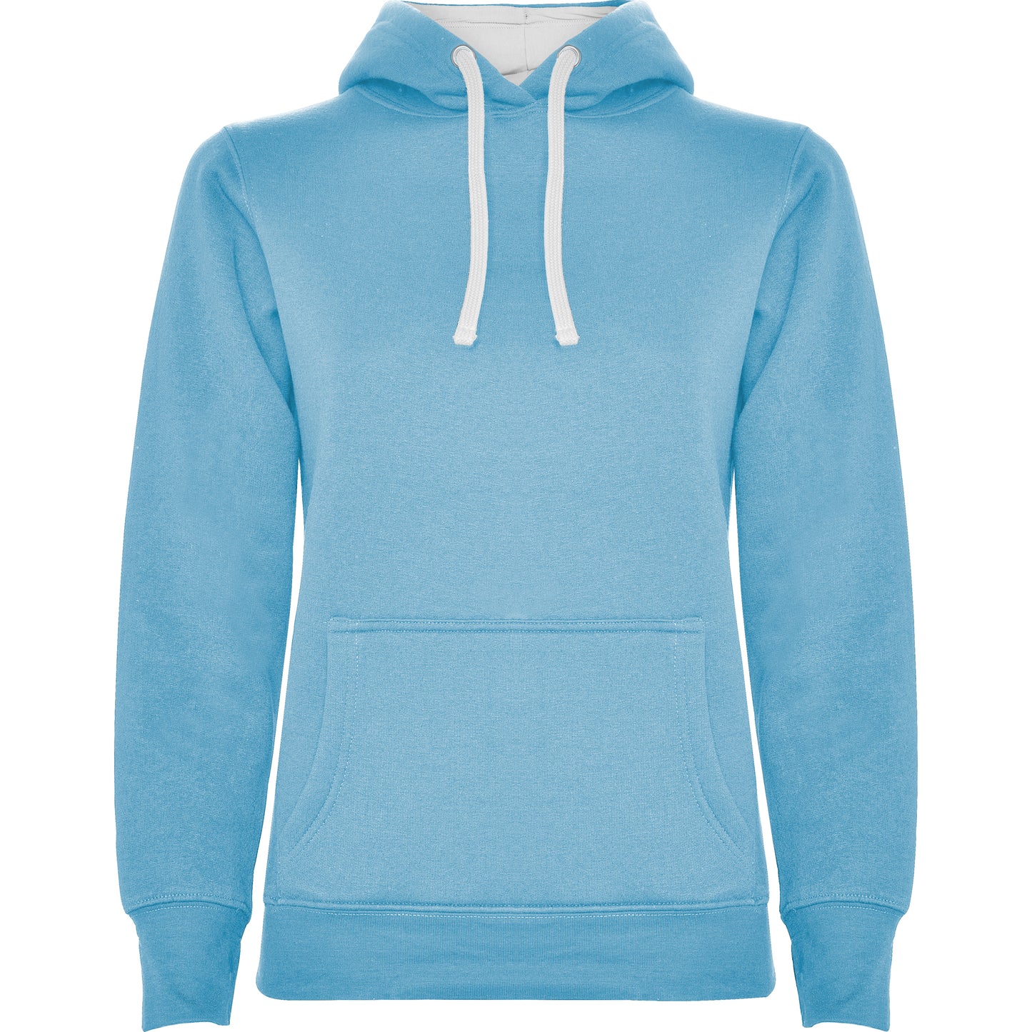 Urban hoodie dame Sky Blå/Hvit