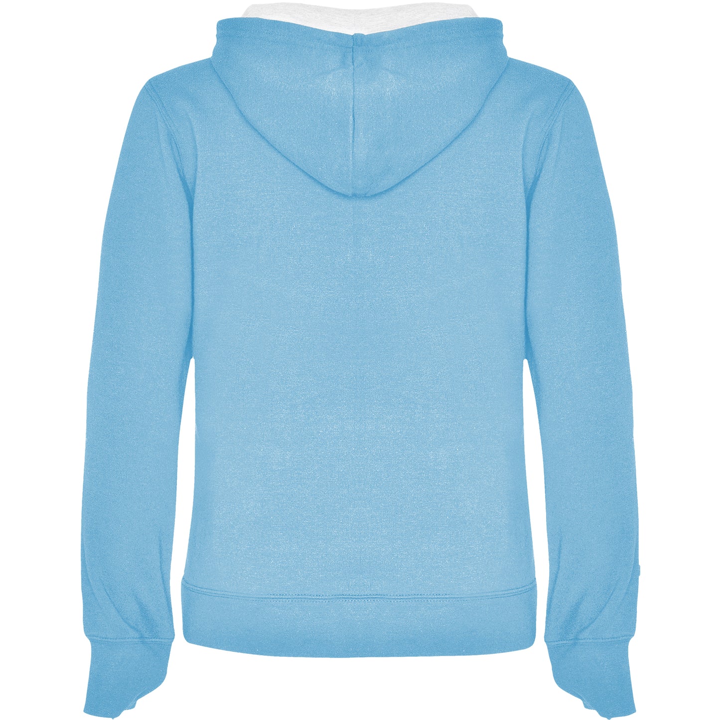 Urban hoodie dame Sky Blå/Hvit