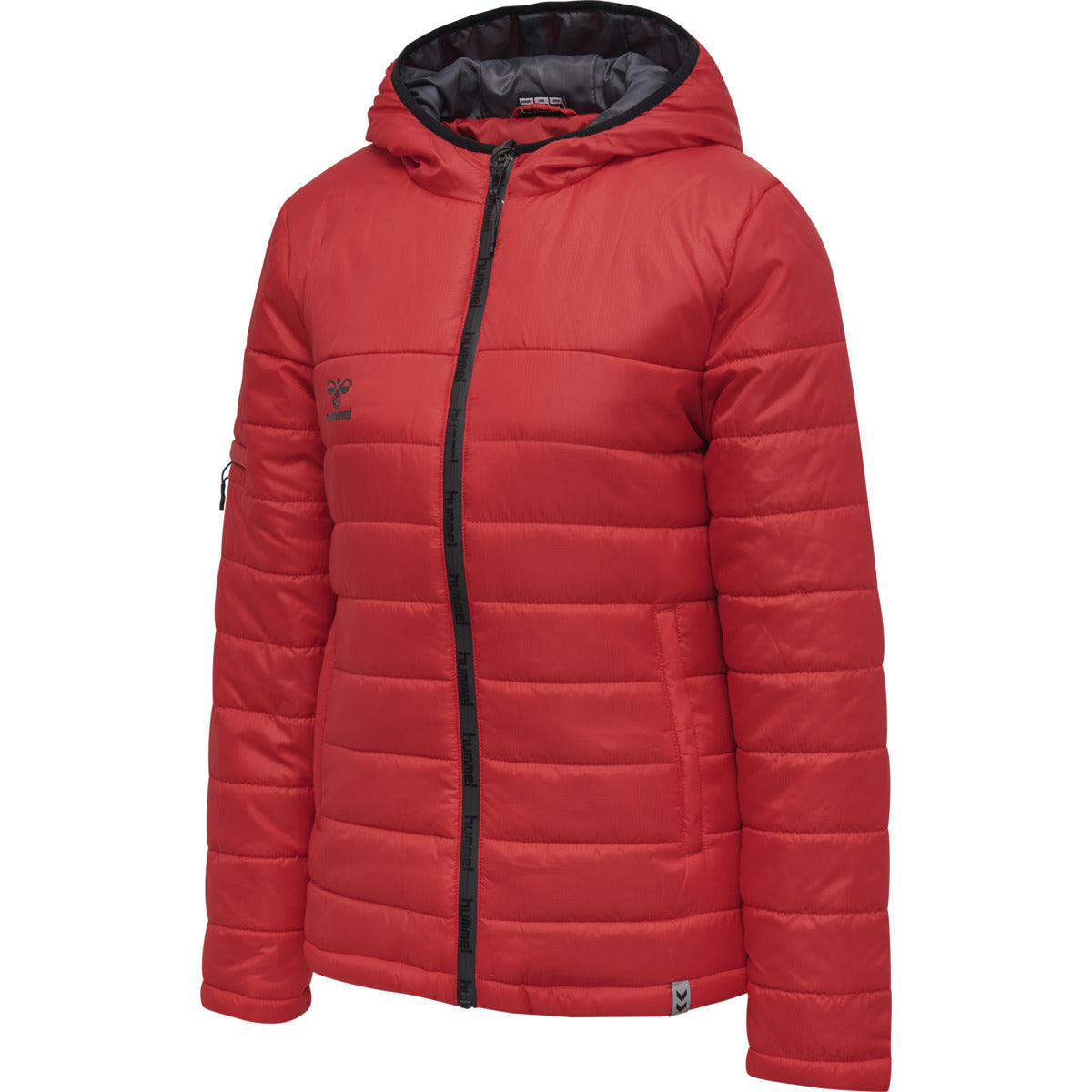 hmlNORTH QUILTED HOOD JACKET WOMAN TRUE RED