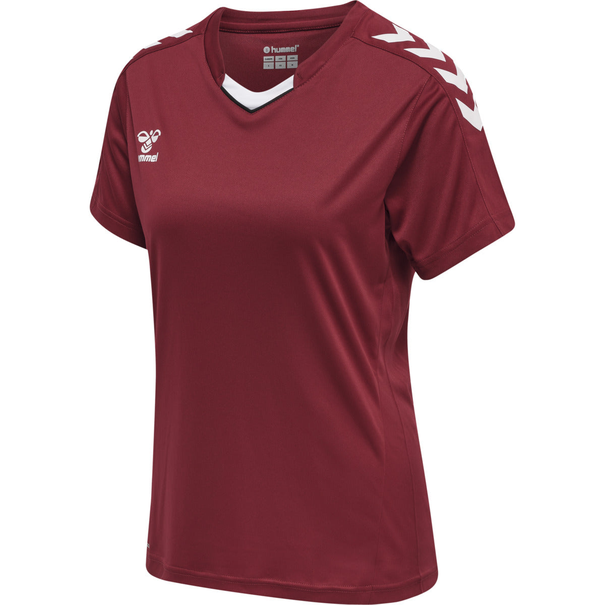 hmlCORE XK POLY JERSEY S/S WOMAN MAROON