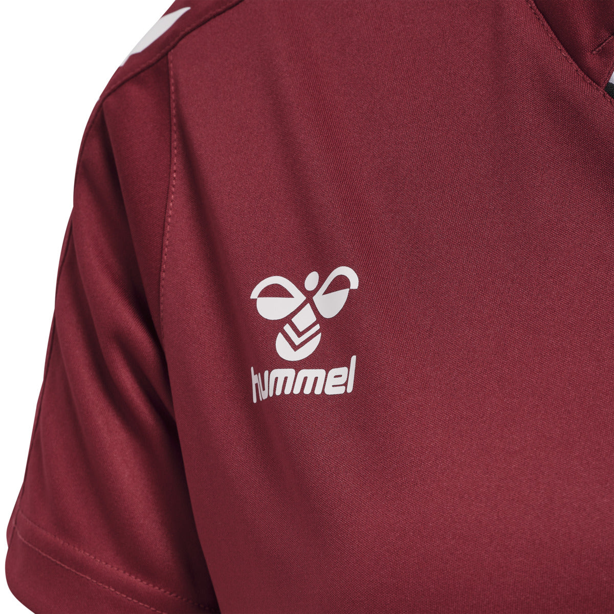 hmlCORE XK POLY JERSEY S/S WOMAN MAROON