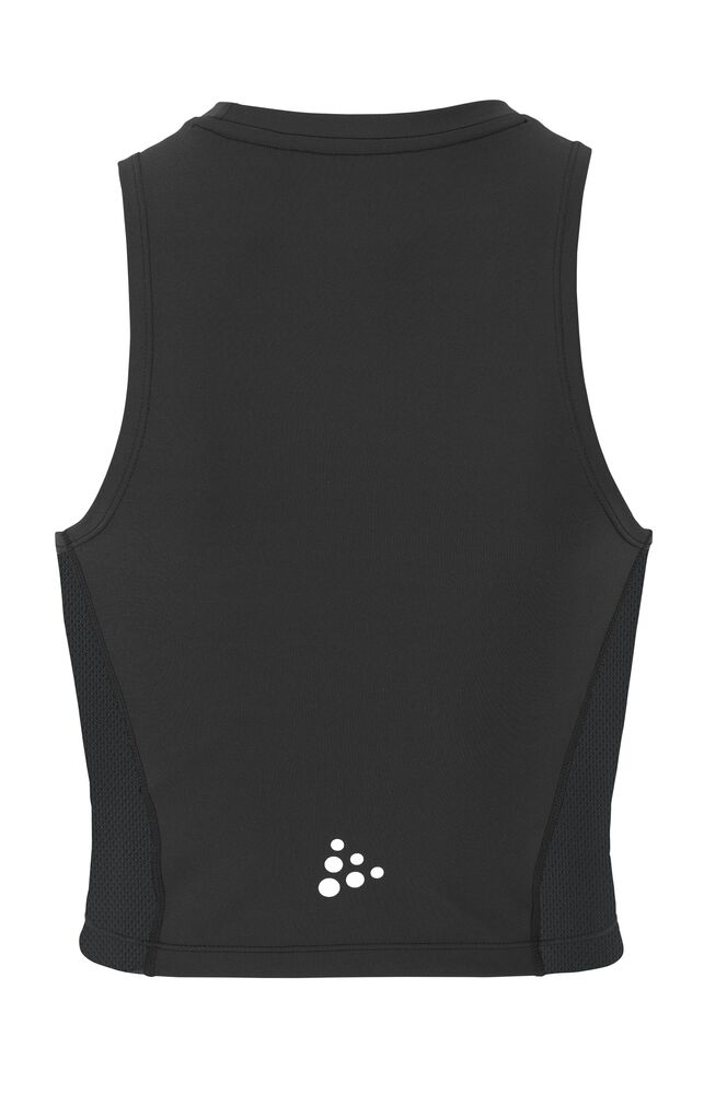 Rush 2.0 Crop Singlet W Black