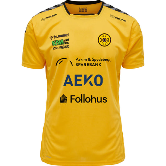 hmlAUTHENTIC POLY JERSEY S/S SPORTS YELLOW/BLACK