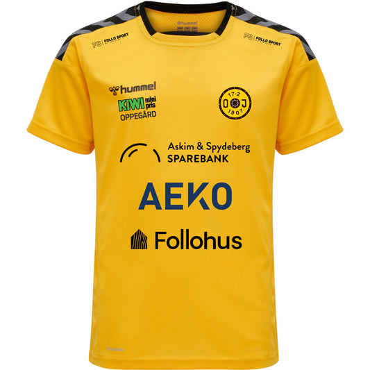 hmlAUTHENTIC KIDS POLY JERSEY S/S SPORTS YELLOW/BLACK