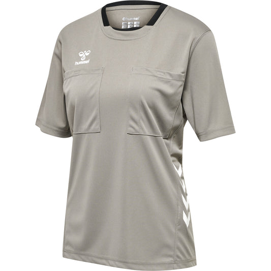 hmlREFEREE CHEVRON WO JERSEY S/S STEEPLE GRAY