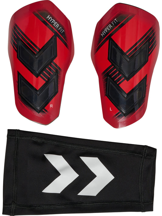 HMLSHIN GUARDS HYPER FIT POPPY RED/TRANSPARENT