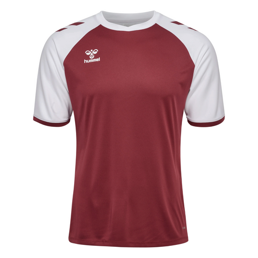 hmlMATCH LEAGUE JERSEY S/S KIDS MAROON/WHITE