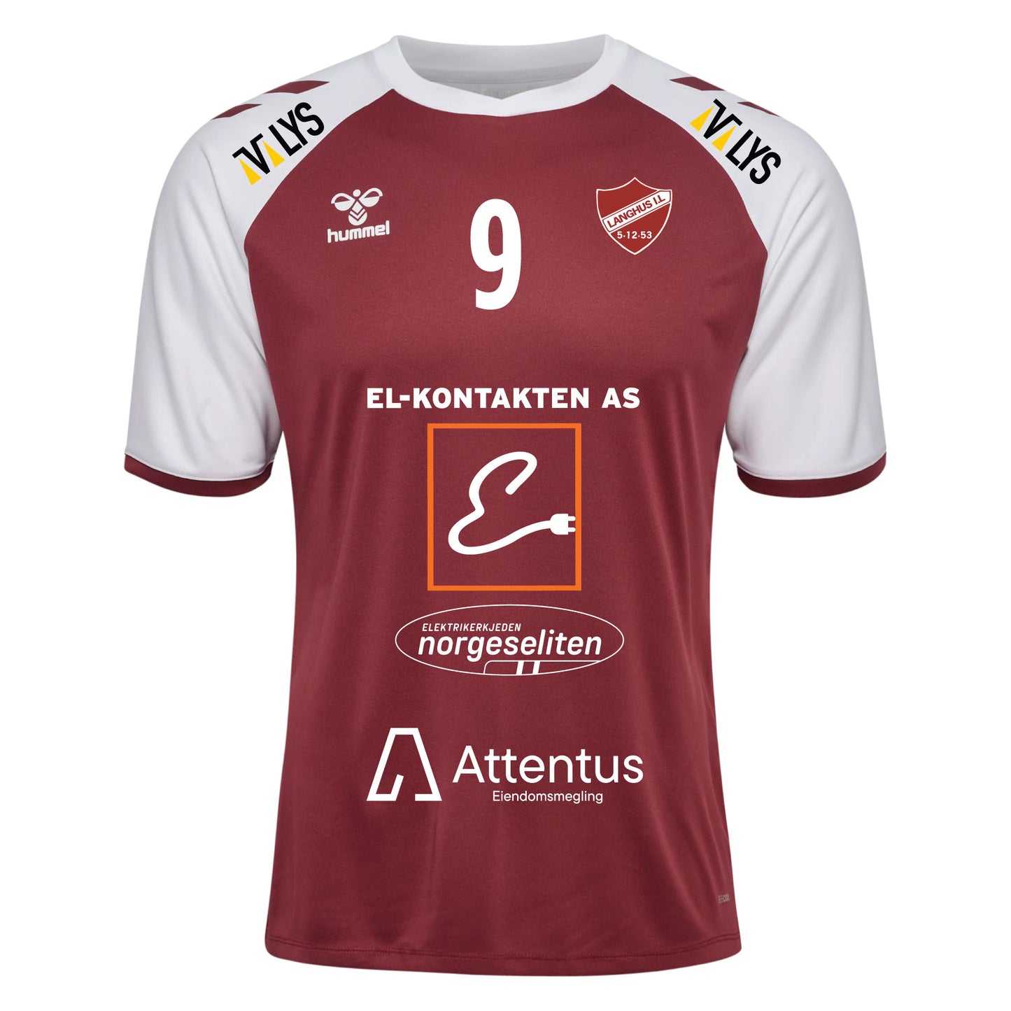 hmlMATCH LEAGUE JERSEY S/S MAROON/WHITE