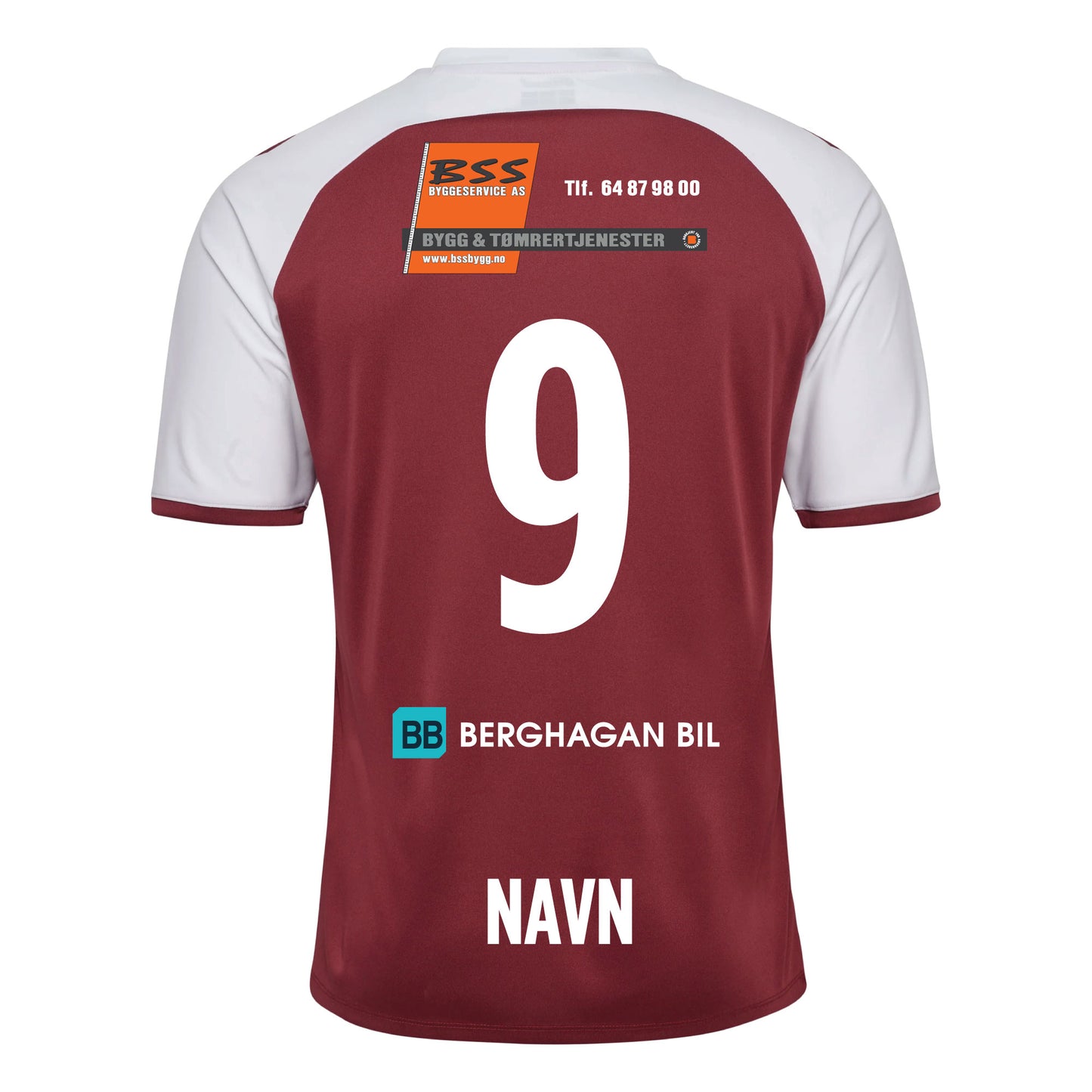 hmlMATCH LEAGUE JERSEY S/S MAROON/WHITE
