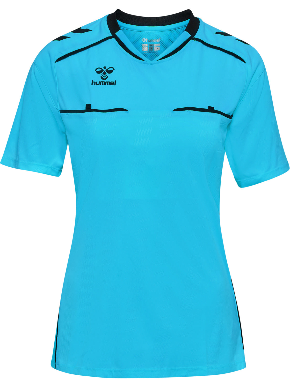 hmlREFEREE JERSEY S/S WOMAN NEON BLUE
