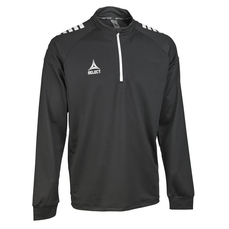 Training sweat 1/2 zip Spain v25 black/white voksen