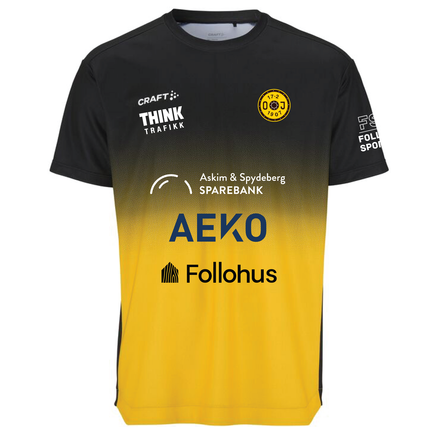 Evolve 2.0 Structured Graphic Jersey M Black/Sweden Yellow