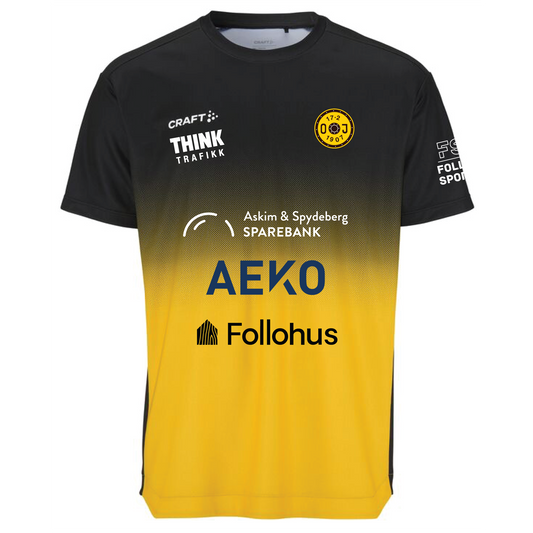 Evolve 2.0 Structured Graphic Jersey Jr Black/Sweden Yellow