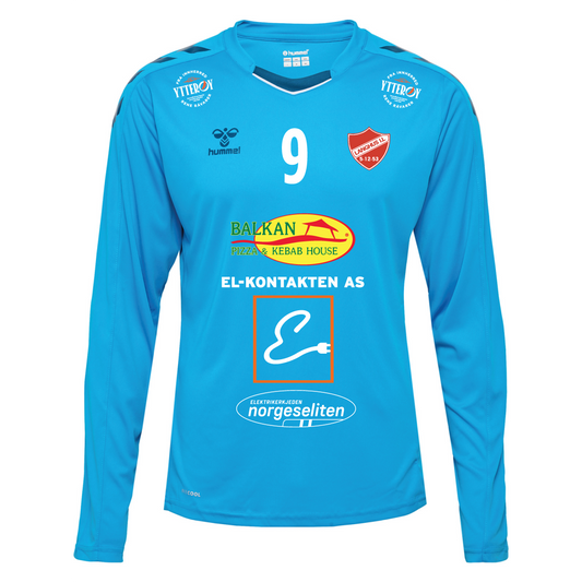 hmlCORE XK POLY JERSEY L/S KIDS BLUE DANUBE