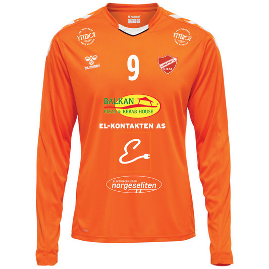 hmlCORE XK POLY JERSEY L/S KIDS ORANGE TIGER