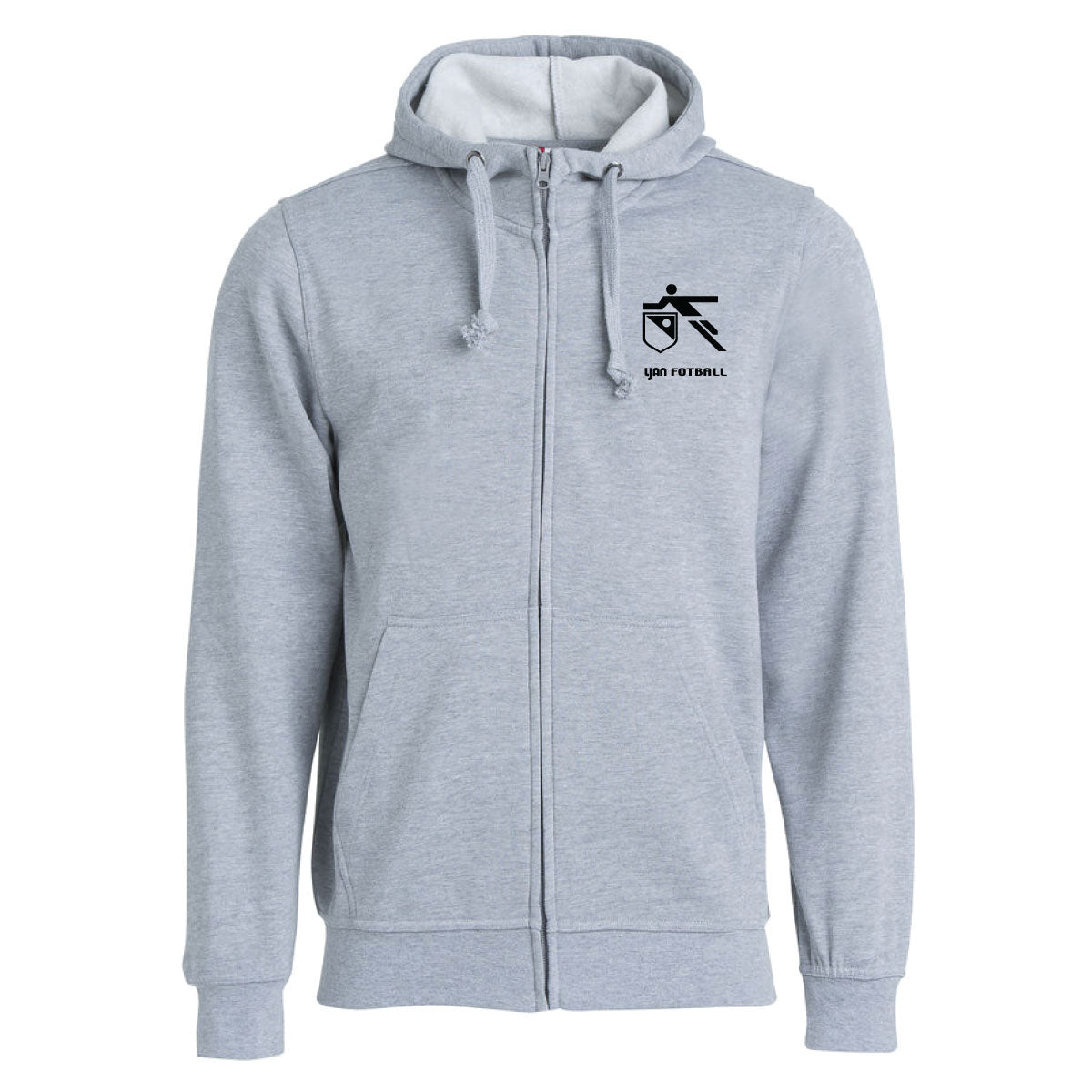 Ljan Fotballklubb hettejakke grå