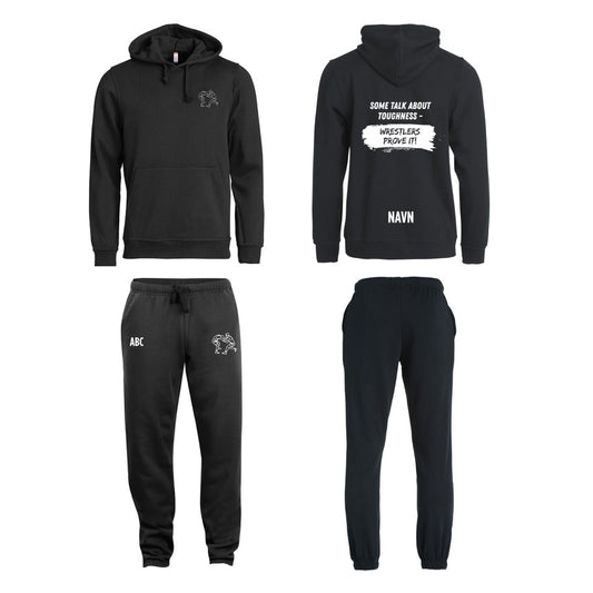 Chillesett (genser/bukse) bryting sort