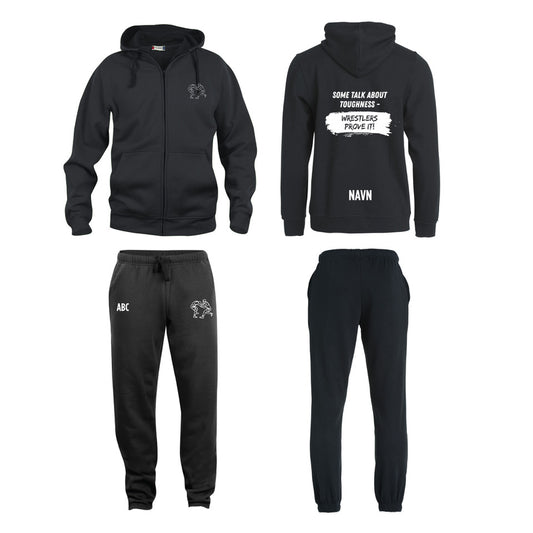 Chillesett (jakke/bukse) bryting sort