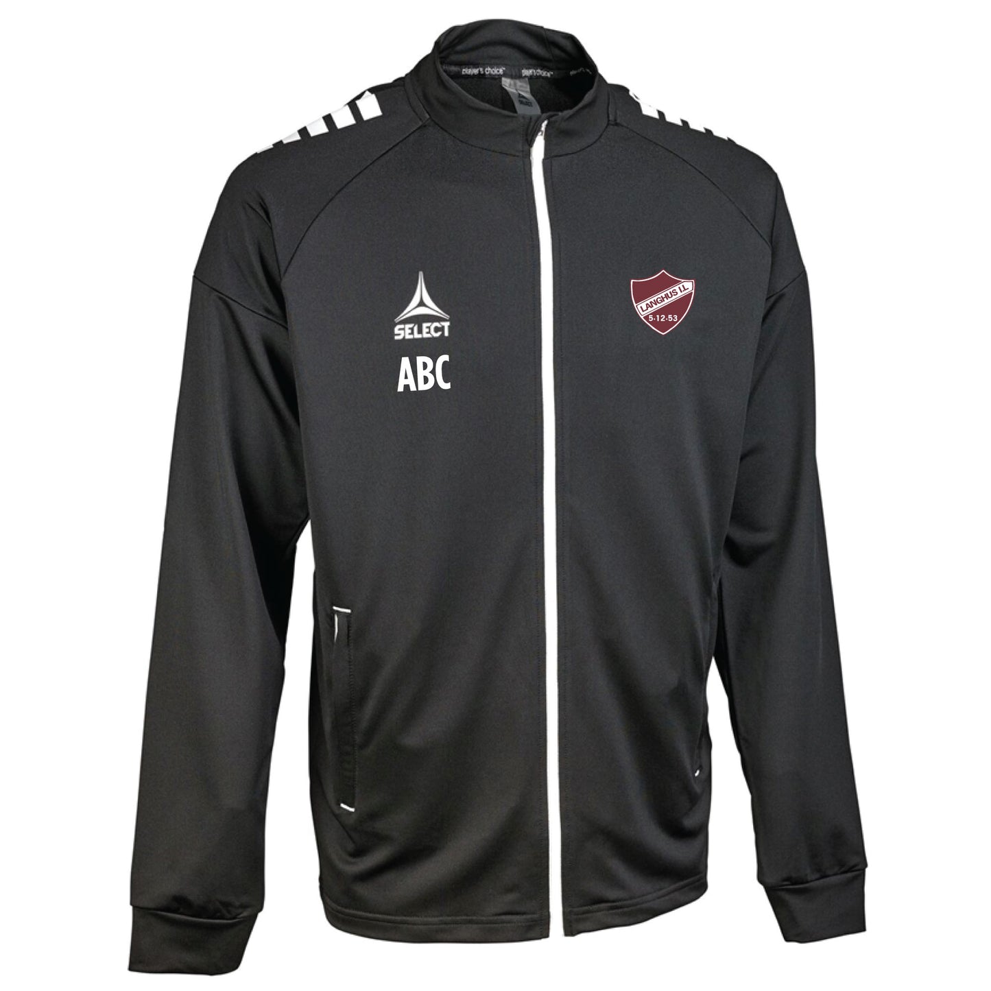 Training zip jacket Spain v25 black/white barn