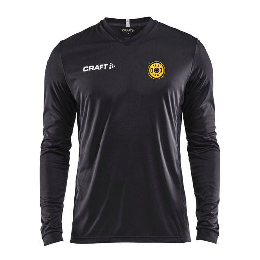 Squad Go Jersey Solid LS Jr Black