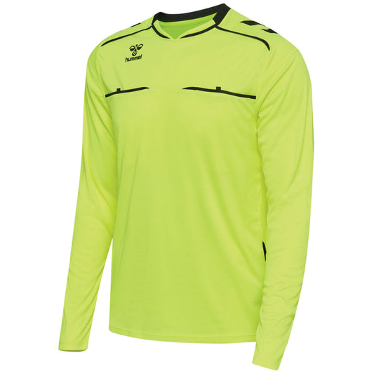 hmlREFEREE JERSEY L/S NEON YELLOW