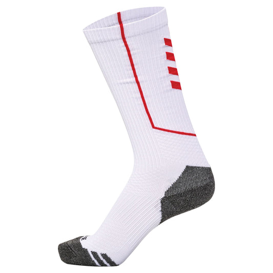 hmlPRO TRAINING SOCKS HIGH WHITE/TRUE RED