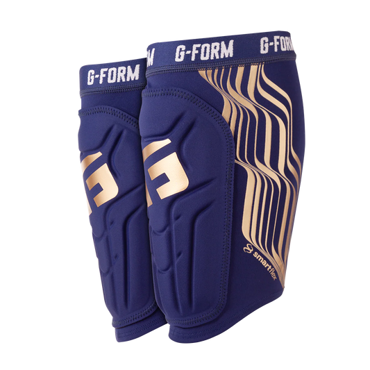 V2 Soccer Shin Guard Navy/Gold