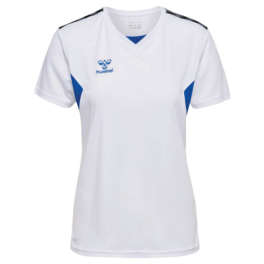 hmlAUTHENTIC PL JERSEY S/S WOMAN WHITE/TRUE BLUE