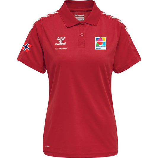 hmlCORE XK FUNCTIONAL POLO WOMAN TRUE RED