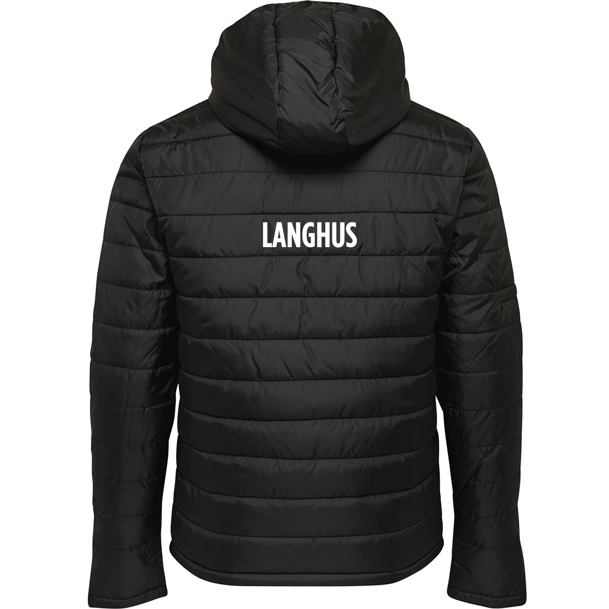 hmlNORTH QUILTED HOOD JACKET KIDS BLACK/ASPHALT