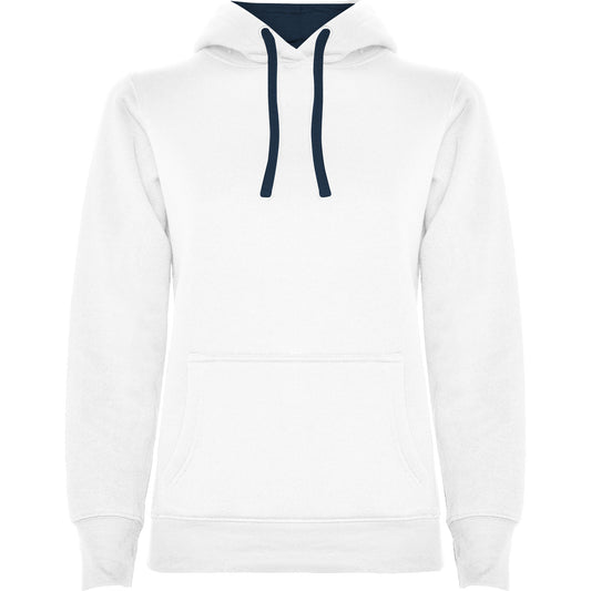 Urban hoodie dame Hvit/Marine