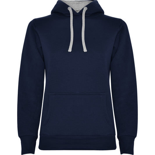 Urban hoodie dame Marine/Grå