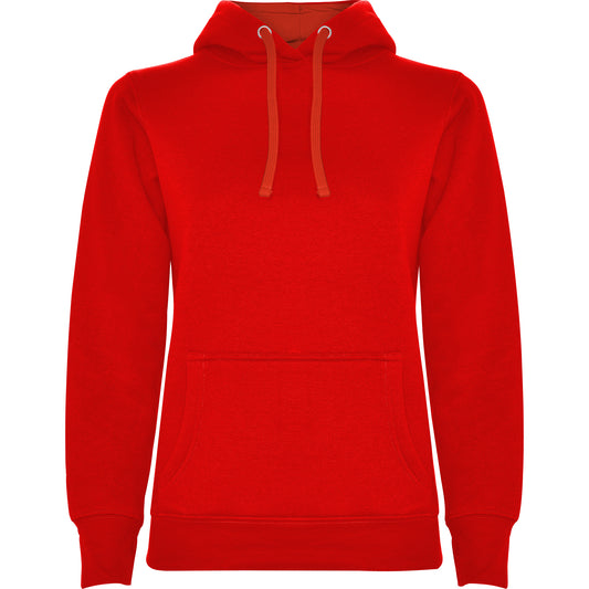 Urban hoodie dame Rød