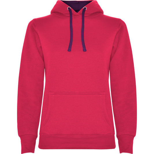 Urban hoodie dame Fuchsia/Lilla