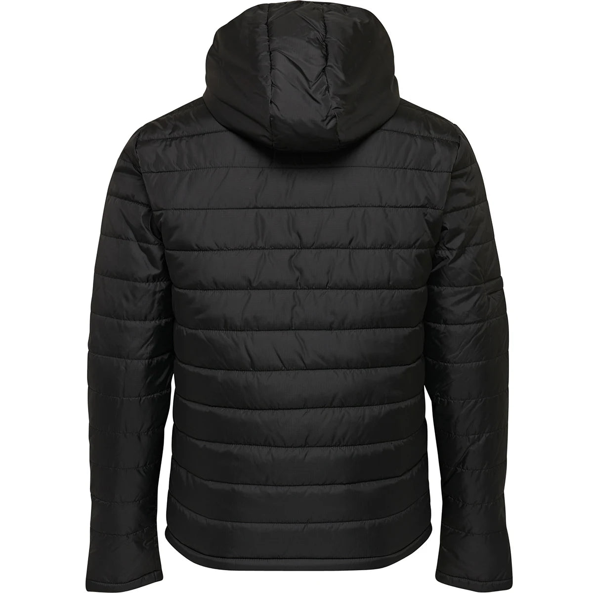 hmlNORTH QUILTED HOOD JACKET KIDS BLACK/ASPHALT