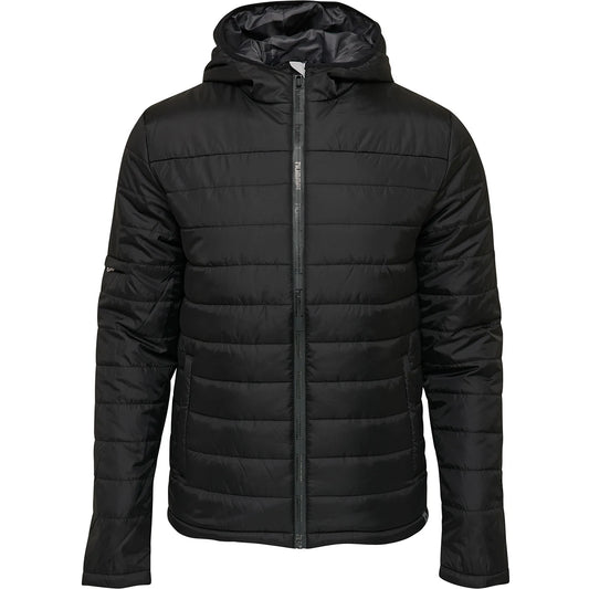 hmlNORTH QUILTED HOOD JACKET KIDS BLACK/ASPHALT