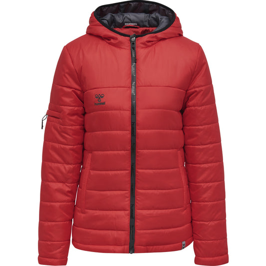 hmlNORTH QUILTED HOOD JACKET WOMAN TRUE RED