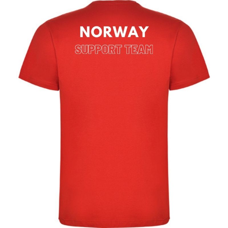 Go Norway t-shirt rød rygg